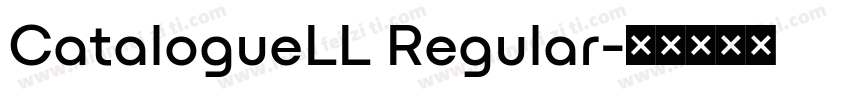 CatalogueLL Regular字体转换